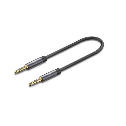 YHEMI Câble Jack Audio Auxiliaire Stéréo AUX 3.5mm[Plaqué Or] Mâle vers Mâle pour Samsung,Voiture,Casque,Autoradio,Smartphones,MP3,Orateur etc-0.5M