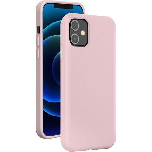 Coque Souple Iphone 12 / 12 Pro Apple Rose Poudre Bigben