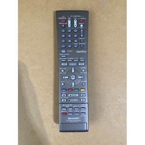 TELECOMMANDE D' ORIGINE SHARP HDD / DVD RECORDER RRMCGA249WJSA