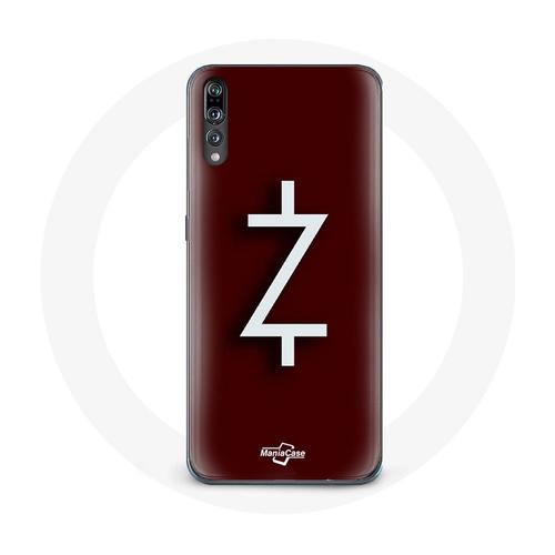 Coque Pour Huawei P20 Ozark Saison 4 Logo Z Blanc Fond Rouge