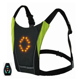 Sac à Dos de Velo Gilet LED Clignotant avec USB Rechargeable