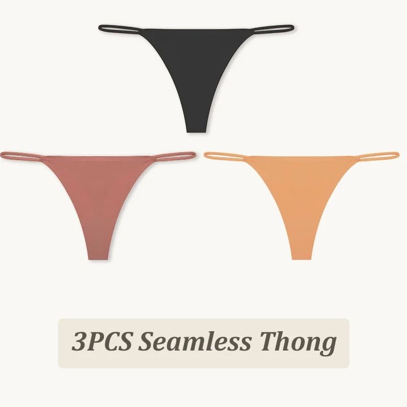 String Taille Basse Sans Couture Pour Femme,Culotte Haute Fl...