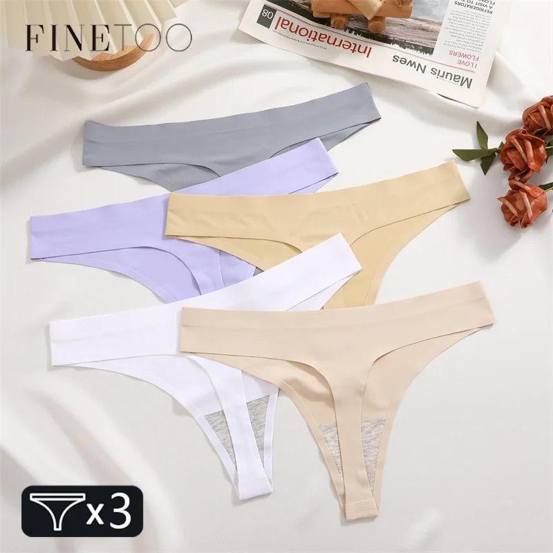 Finetoo-Strings Sans Couture Pour Femmes,Culottes Sexy,Sous-... - 2