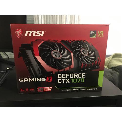 MSI GeForce GTX 1070 GAMING X 8G Carte Graphique
