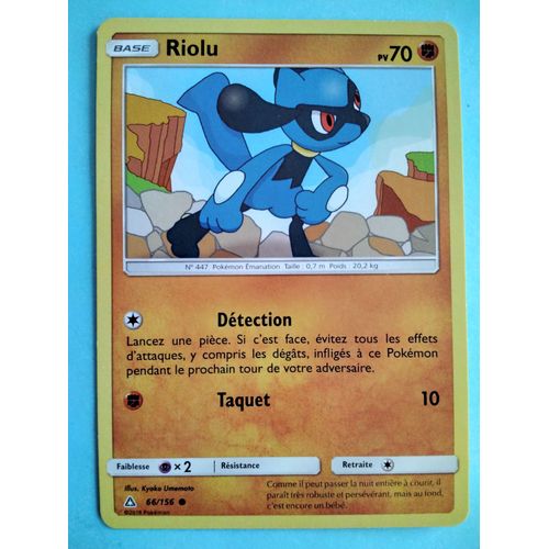 Carte Pokémon N° 447 Riolu