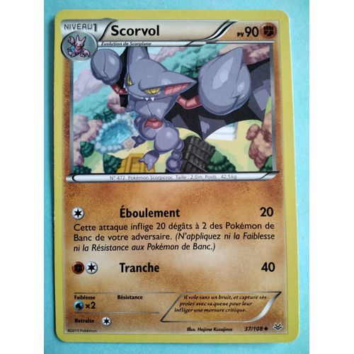 Carte Pokémon N° 472 Scorvol