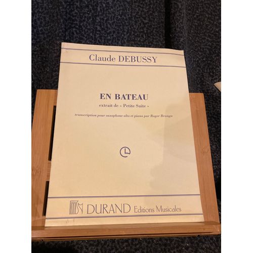 Claude Debussy En Bateau Partition Saxophone Piano Roger Branto Ed. Durand