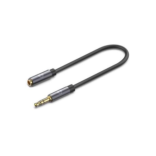 YHEMI Câble auxiliaire Jack Audio stéréo 3.5mm,Câble Jack mâle à Femelle,Connecteurs plaqués Or,Câble d'extension Audio pour chaînes Hi-FI,Smartphones,Casques,Enceintes,PC,TV-0.5m