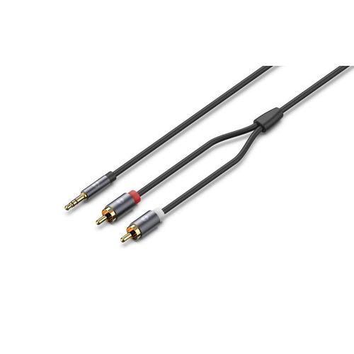YHEMI Câble RCA Jack Audio,3.5mm Mâle vers 2 RCA Mâle Y Auxiliaire Audio Stéréo Câble,Compatible Smartphone,PC,Autoradio,Home Cinéma,Amplificateur,Chaîne HiFi,TV etc-8m