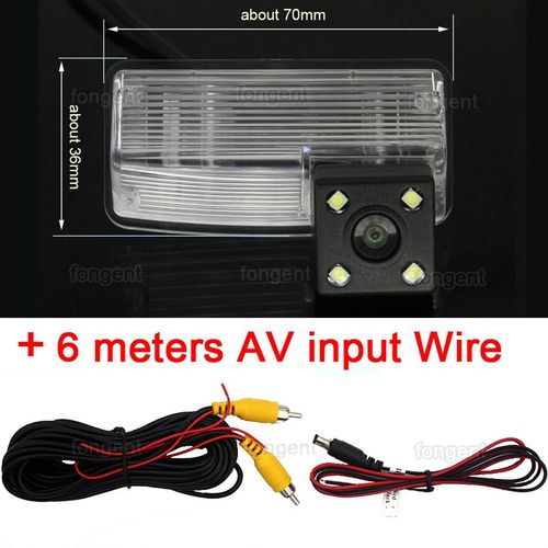 Caméra arrière 4led - caméra de vue arrière 1280x720 pour Toyota Corolla E120/E130 2001 2007 Verso 2004 2009, accessoires de stationnement pour voiture