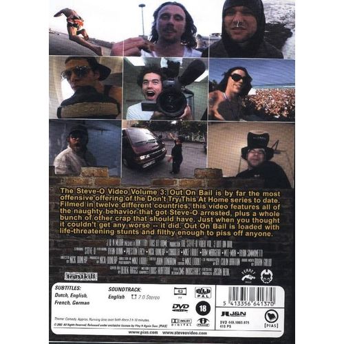 Don't Try This At Home Vol.3, Steve-O (Out On Bail) - Double Dvd