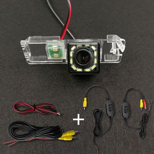 Kit Sans Fil 12 Leds - Caméra De Recul Hd Ccd Pour Voiture, Vision Nocturne, Pour Volkswagen Vw Passat Cc B6 Polo Hatchback Golf Jetta Magotan Bora Scirocco