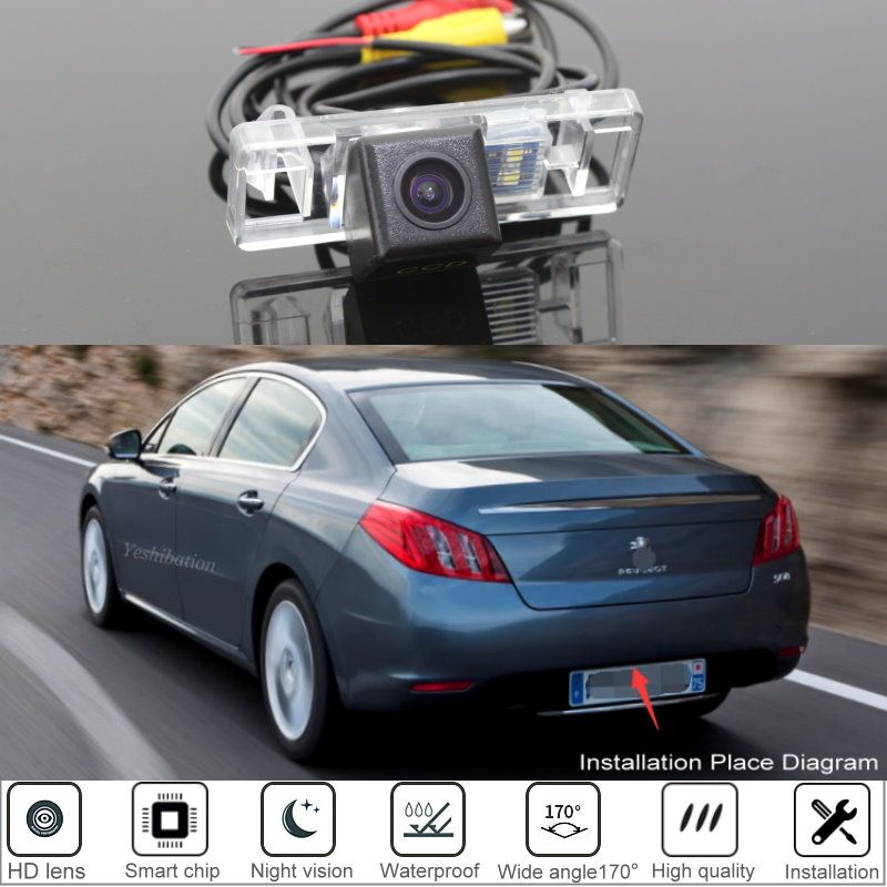 Camra de recul pour voiture Peugeot 106, 207, 208, 301, 307...