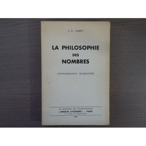 La Philosophie Des Nombres. Connaissance