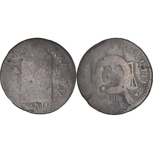 France - 1793 - 1 Sol À La Table De Loi - Atelier De Strasbourg (Bb) - Fm01f1