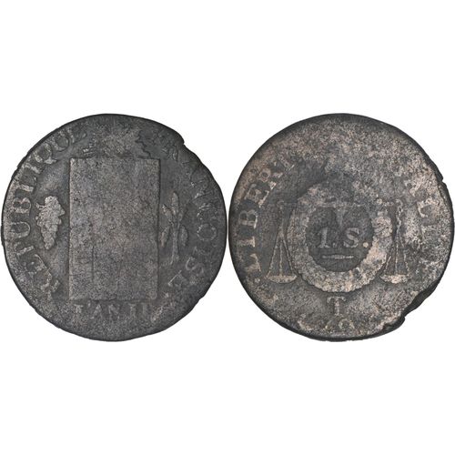 France - 1793 - 1 Sol À La Table De Loi - Atelier De Nantes (T) - Fm01f3