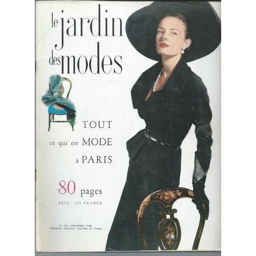 Le Jardin Des Modes N° 323 ( Novembre 1948 ) : " Tout Ce Qui Est Mode À Paris "