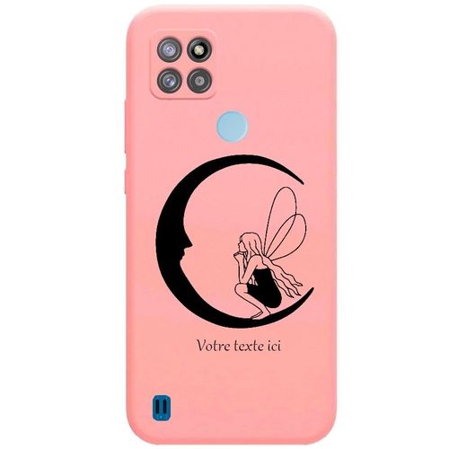 Coque Rose Realme C21y C25y Fee Lune