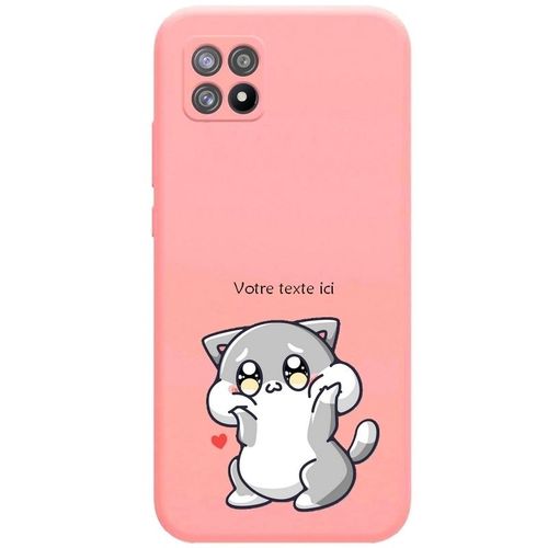 Coque Rose Realme 8i Chat Kawaii