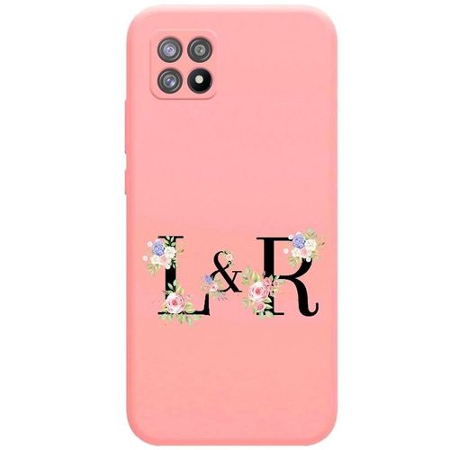 Coque Rose Realme 8i Avec Vos Initiales Personnalisees Et Fleur