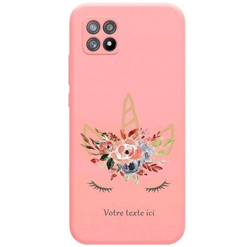 Coque Rose Realme 8i Licorne Personnalisee Eyes Rose Unicorn
