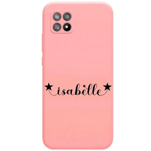 Coque Rose Realme 8i Avec Votre Prenom Police 14 Etoile