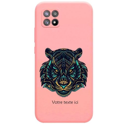 Coque Rose Realme 8i Tigre Mandala Personnalisee