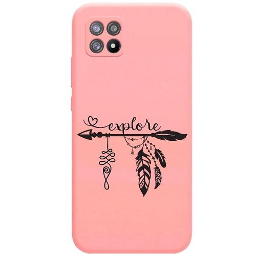 Coque Rose Realme 8i Explore Plume Et Boho