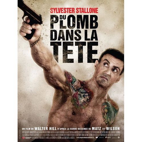 Du Plomb Dans La Tête - Affiche Originale De Cinéma - Format 40x60 Cm - Un Film De Walter Hill Avec Sylvester Stallone, Sung Kang, Sarah Shahi, Jason Momoa, Christian Slater - Année 2013