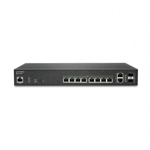 SonicWall Switch SWS12-10FPOE - Commutateur - Géré - 10 x 10/100/1000 (PoE+) + 2 x Gigabit SFP - de bureau - PoE+ (130 W)