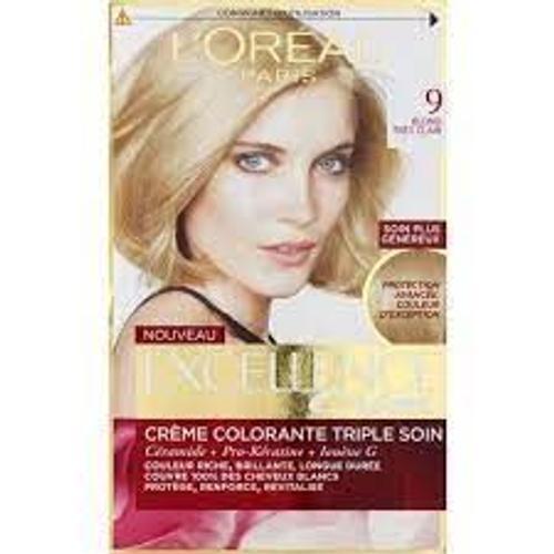 L'oreal Excellence Creme Numero 9 Blond Tres Clair 