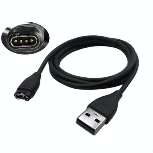 Câble USB universel pour Garmin Fenix 5 / 5x / 5s, Vivoactive 3, Forerunner 935 (Noir)