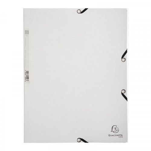 Chemise À Élastique 3 Rabats - A4 - Blanc - Exacompta