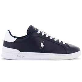 Ralph Lauren Heritage Court Ii Baskets Sneakers Chaussures Cuir Navysbleu 809829825003