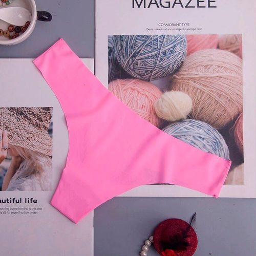 Sous-Vêtements Invisibles Sans Couture Pour Femmes,Culotte T-String Sexy,Lingerie Intime Ultra-Mince Pour Dames,1 Pièce/Lot,Afq1502 - Type Ac125fen-Xl