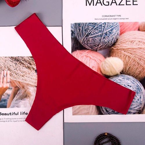 Sous-Vêtements Invisibles Sans Couture Pour Femmes,Culotte T-String Sexy,Lingerie Intime Ultra-Mince Pour Dames,1 Pièce/Lot,Afq1502 - Type Ac126jiuhong-M