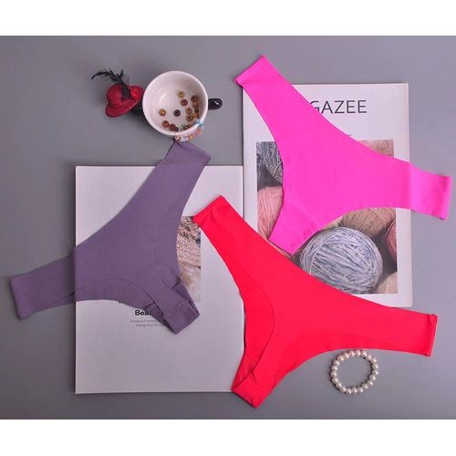 Sous-Vêtements Invisibles Sans Couture Pour Femmes,Culotte T-String Sexy,Lingerie Intime Ultra-Mince Pour Dames,1 Pièce/Lot,Afq1502 - Type Ac126meiredhui-L