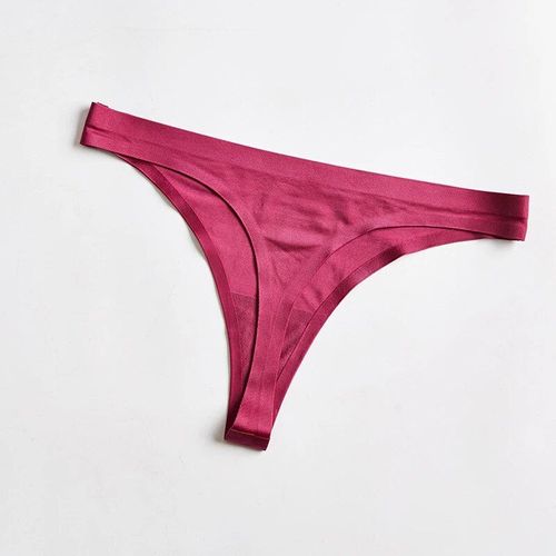 Sous-Vêtements Invisibles Sans Couture Pour Femmes,Culotte T-String Sexy,Lingerie Intime Ultra-Mince Pour Dames,1 Pièce/Lot,Afq1502 - Type Afq0230zihong-M