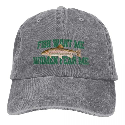 Casquettes De Baseball Classiques Pour Femmes,Chapeaux De Papa De Document Pur,Poisson Want Me,Fear Me Meme,Pare-Soleil,Casquette À Visière
