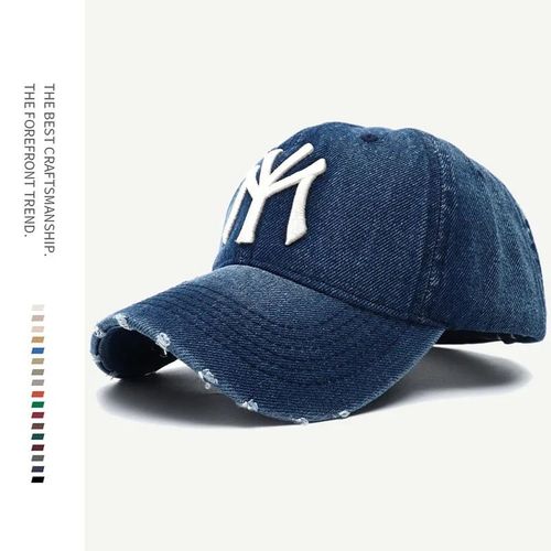 My Men-Casquette De Baseball En Denim Délavé Brodé,Marque De Luxe,Haute Qualité,Noir,Vintage,Y2k,Papa,2023