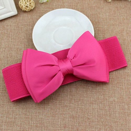 Ceinture À Gros N?ud Élastique Pour Femmes,Ceinture Large Commandée,Sangles Environnementales Pour Filles,Accessoires Vestisenspour Dames,Designer