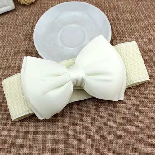 Ceinture À Gros N?ud Élastique Pour Femmes,Ceinture Large Commandée,Sangles Environnementales Pour Filles,Accessoires Vestisenspour Dames,Designer