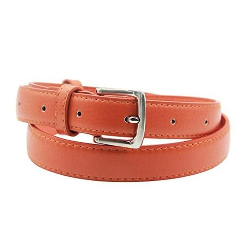 Maikun-Ceinture En Cuir Skinny Pour Femme,Couleur Unie,Broche À Document,Simple,Petite Taille,Trempée,Taille Décontractée,Affaires
