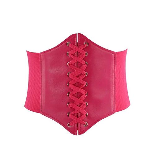 Ceinture Corset En Cuir Pu Pour Femme,Bandage Super Large,Ceinture Amincissante,Taille Haute Élastique,Environnement Féminin