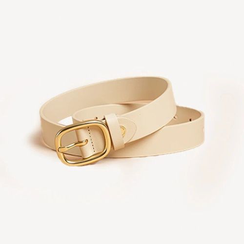 Beautoday-Ceinture Rétro Faite À La Main En Cuir De Vache Group Pour Femme,Accessoires Promenales En Métal,Largeur 2.9cm,2023,91004