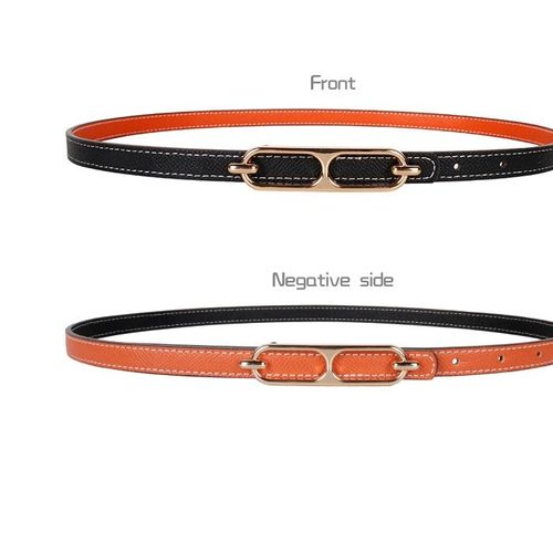Ceinture En Cuir Double Face Pour Femme,Jeans Décorés Ins Fashion,Design De Luxe,Marque De Qualité Supérieure,Tendance Étudiante Sauvage,2023