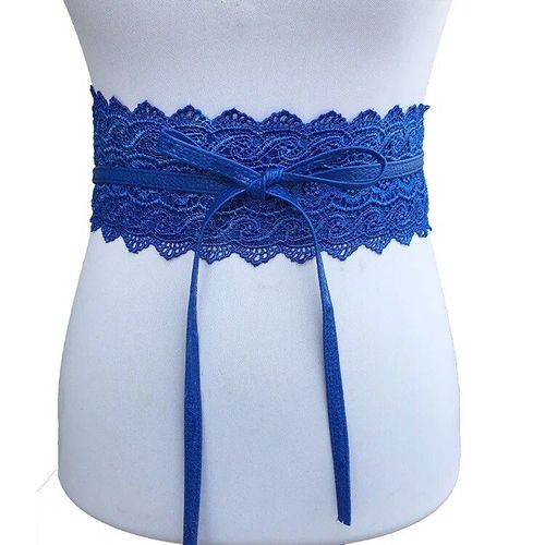 Ceinture En Dentelle Avec N?ud Papillon Pour Femmes,Corset Large,Noir Et Blanc,Pour Robe De Mariée,