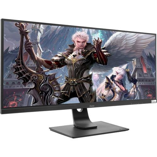 iiyama G-MASTER Red Eagle GB3461WQSU-B1 - Écran LED - 34" - 3440 x 1440 UWQHD @ 144 Hz - ADS-IPS - 350 cd/m² - 1000:1 - 1 ms - 2xHDMI, 2xDisplayPort - haut-parleurs - noir mat