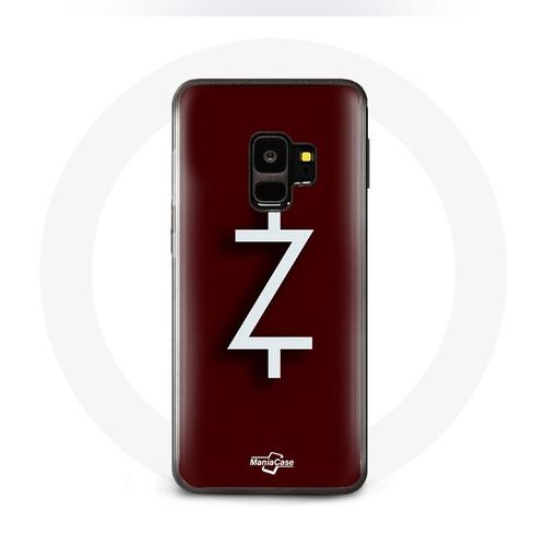 Coque Pour Samsung Galaxy S9 Plus Ozark Saison 4 Logo Z Blanc Fond Rouge