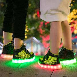 Voovix Baskets Filles Chaussures Garçons LED Lumières avec Télécommande Chaussures USB Rechargeable pour Enfant 